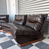 Chauffeuse cuir Roche Bobois