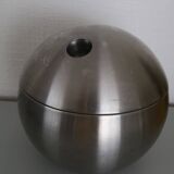 Brushed stainless steel ice bucket and shaker, 1970