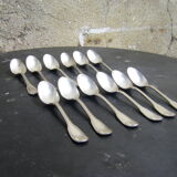 Set of twelve teaspoons Argental