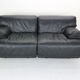 Leather 2-seater sofa "Fiandra" by Vico Magistretti for Cassina, 1970, Italy