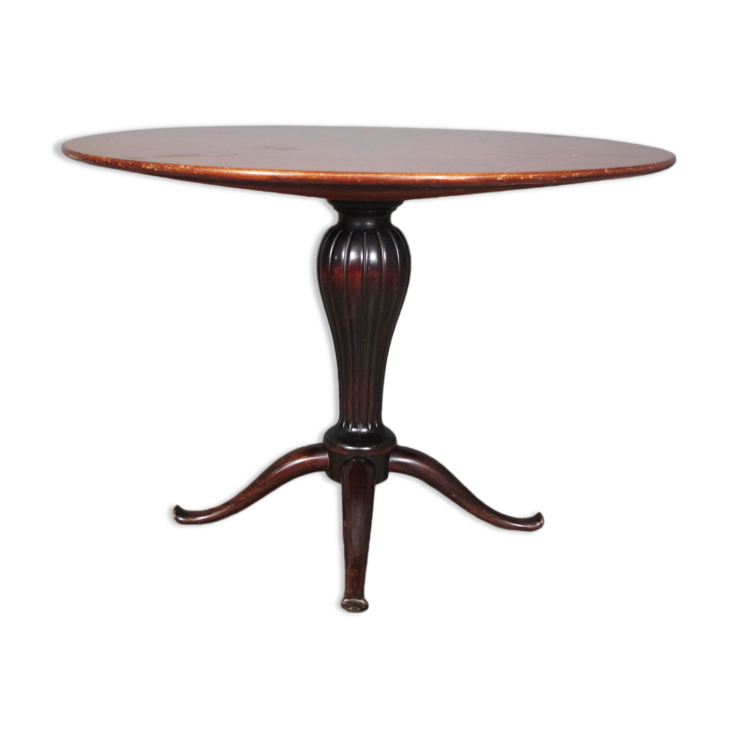 Round mahogany table , 1950