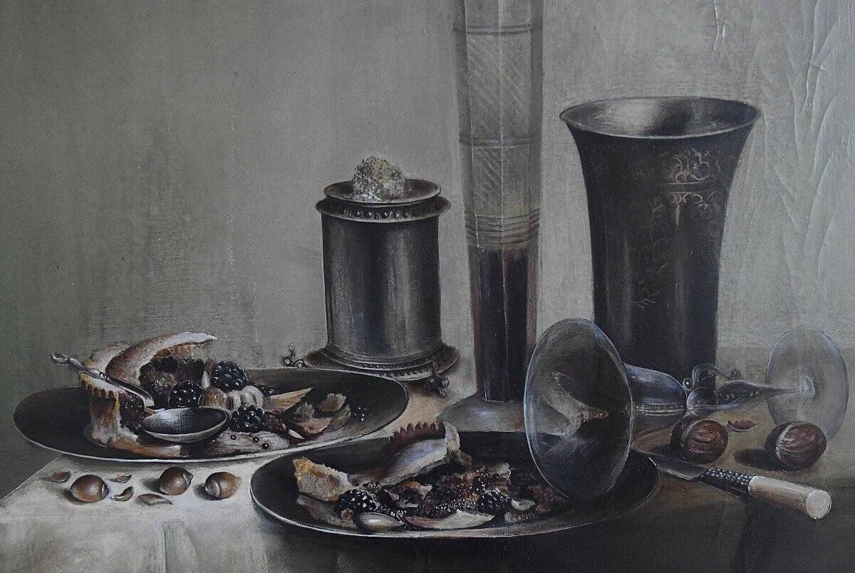 Stanislas kostka oil on canvas still life