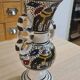 Artisanal vase in glazed ceramic, vintage 50s