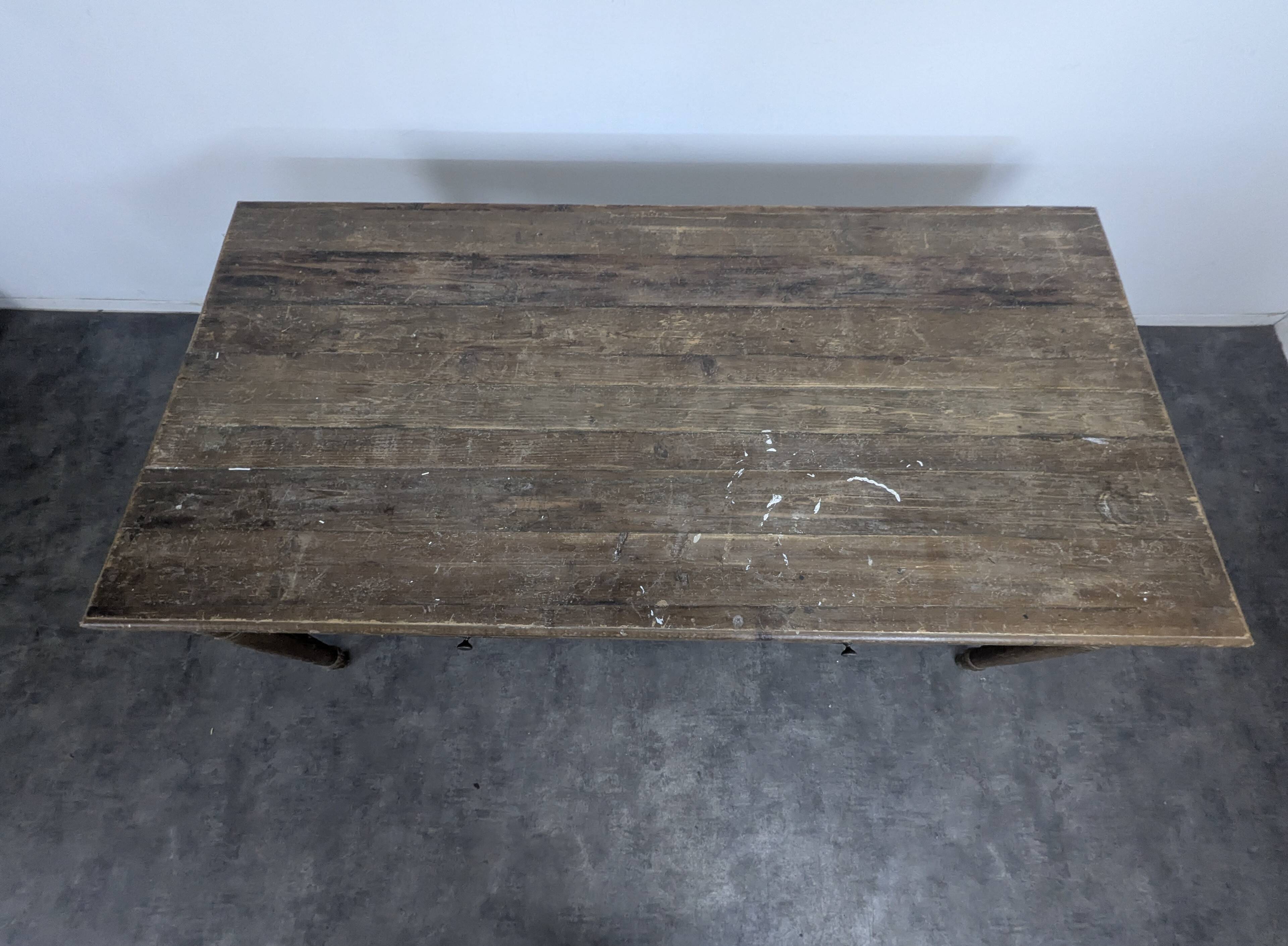 Rustic farmhouse table