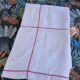 Vintage white linen tablecloth