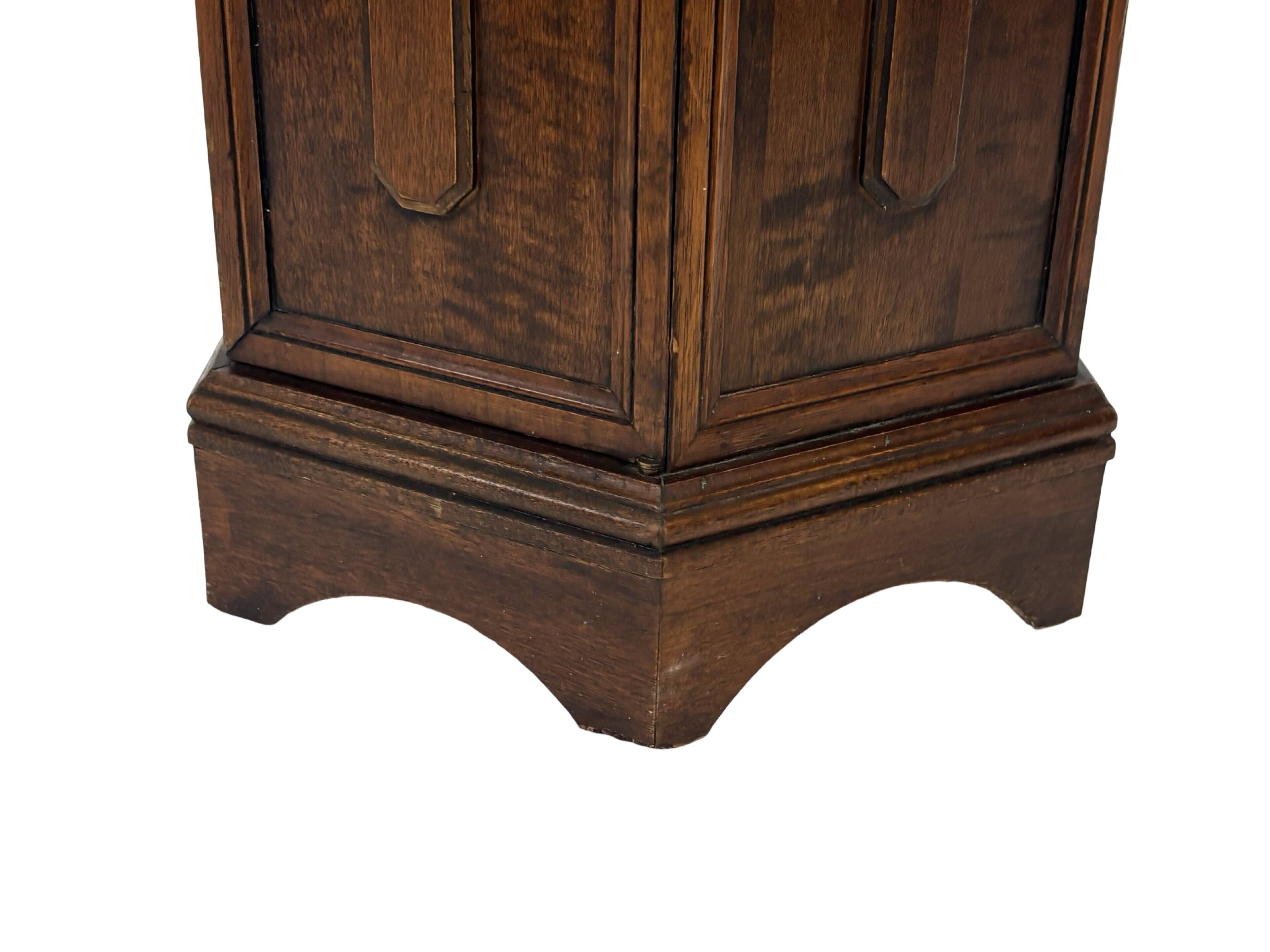 Vintage Hexagonal Side Cabinet with Door Small Side Table Column