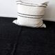 Tapis tissé main - noir uni - 2 x 3 m
