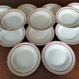 12 K&G Lunéville soup plates, Madrigal model