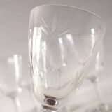 Set of 6 chiseled stemmed glasses