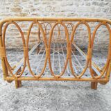 Bamboo and rattan bed