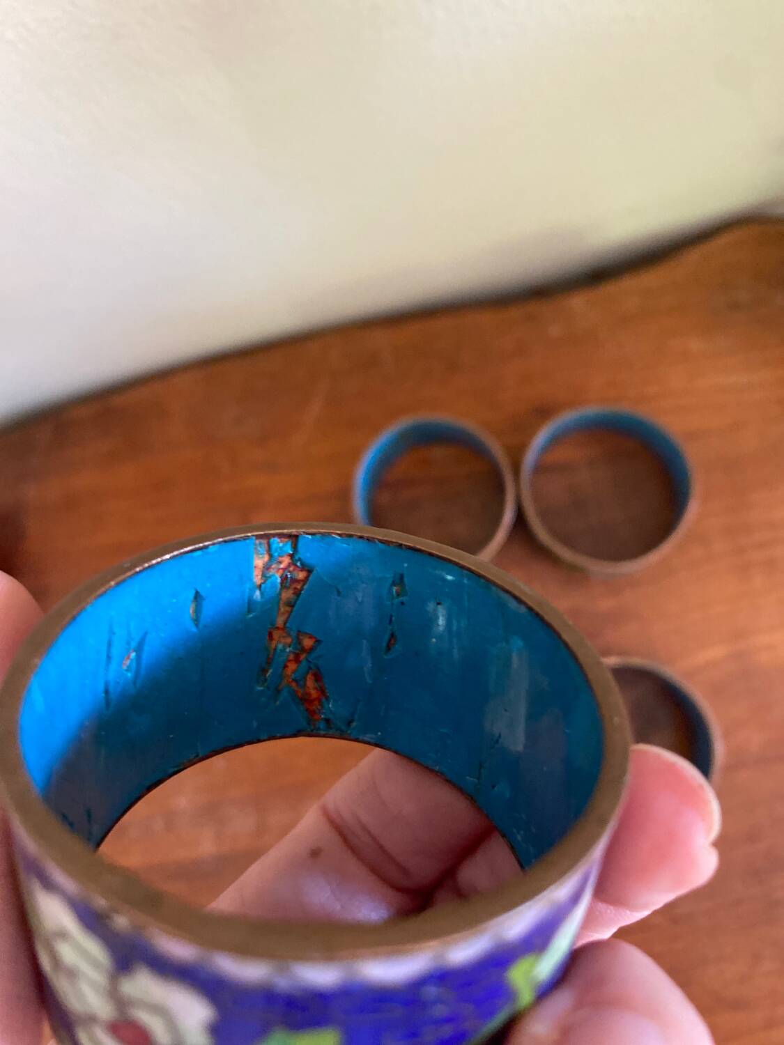 Decorated napkin rings