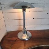 Chromed metal mushroom lamp from the 70s, 58 cm H