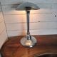 Chromed metal mushroom lamp from the 70s, 58 cm H