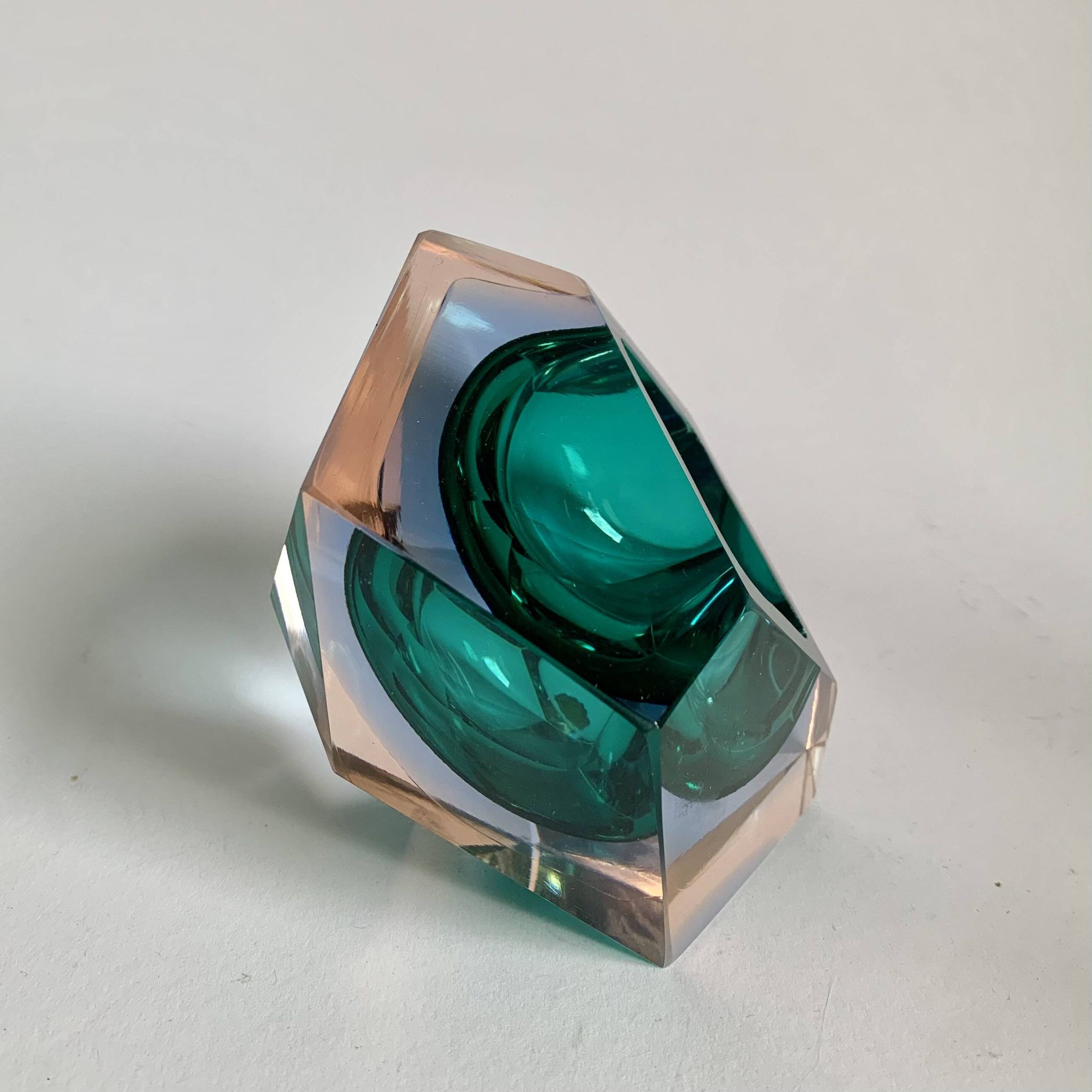Murano Sommerso Ashtray, Italy 1970s