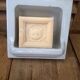 Wall-mounted wall soap door with built-in vintage ceramic