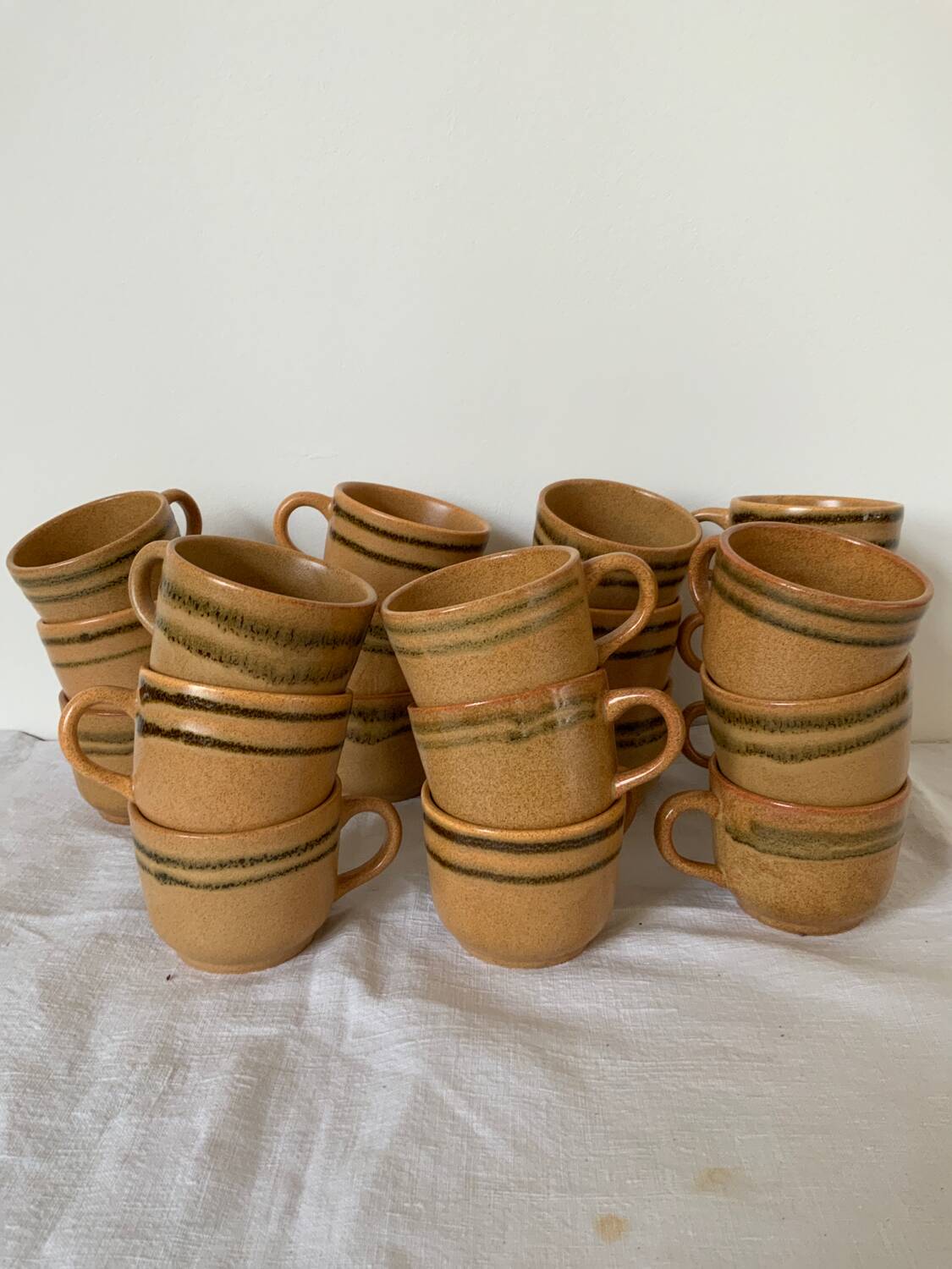 Vintage stoneware mugs