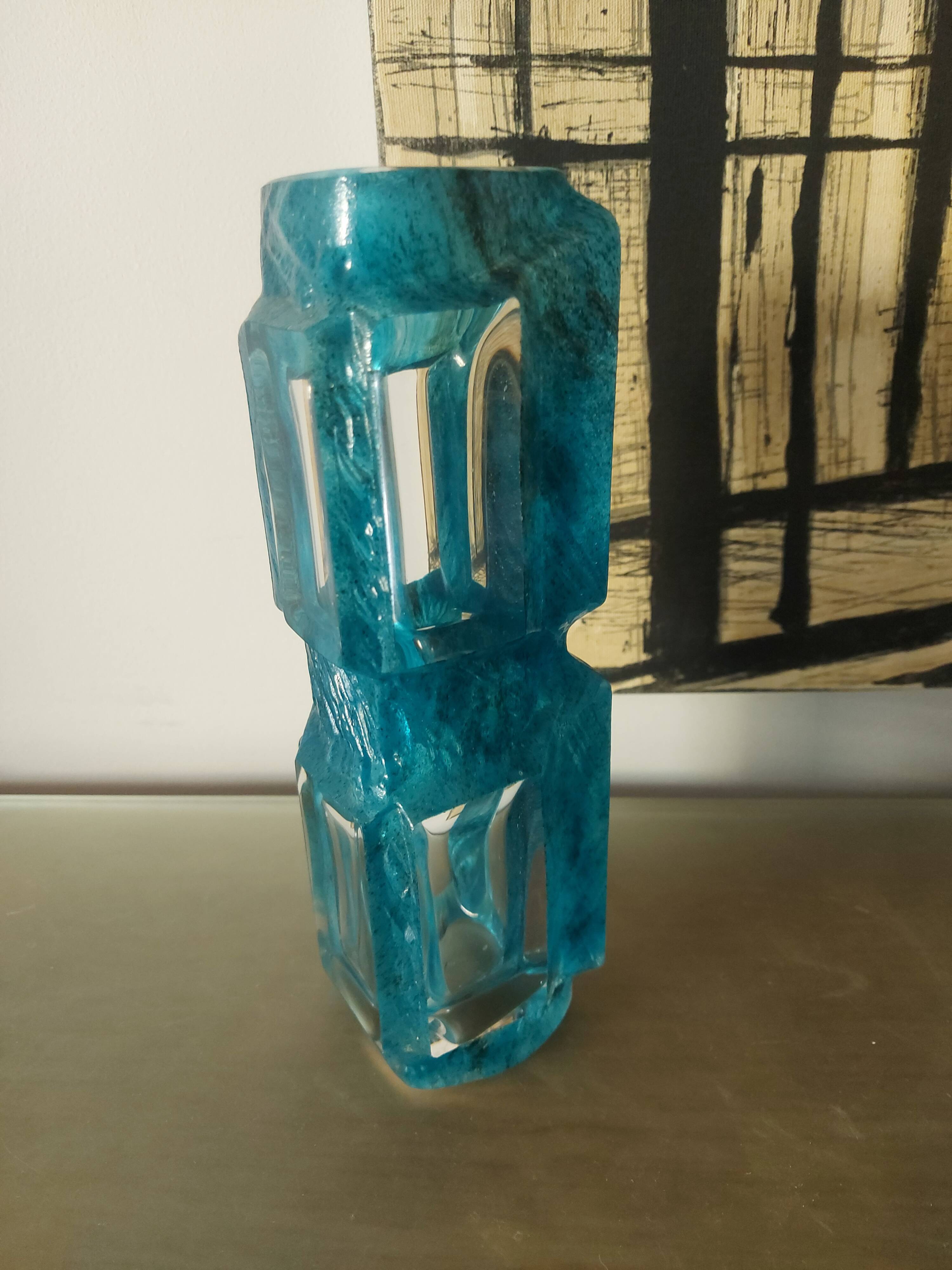 Daum vase Argos model by César Baldaccini, 70s