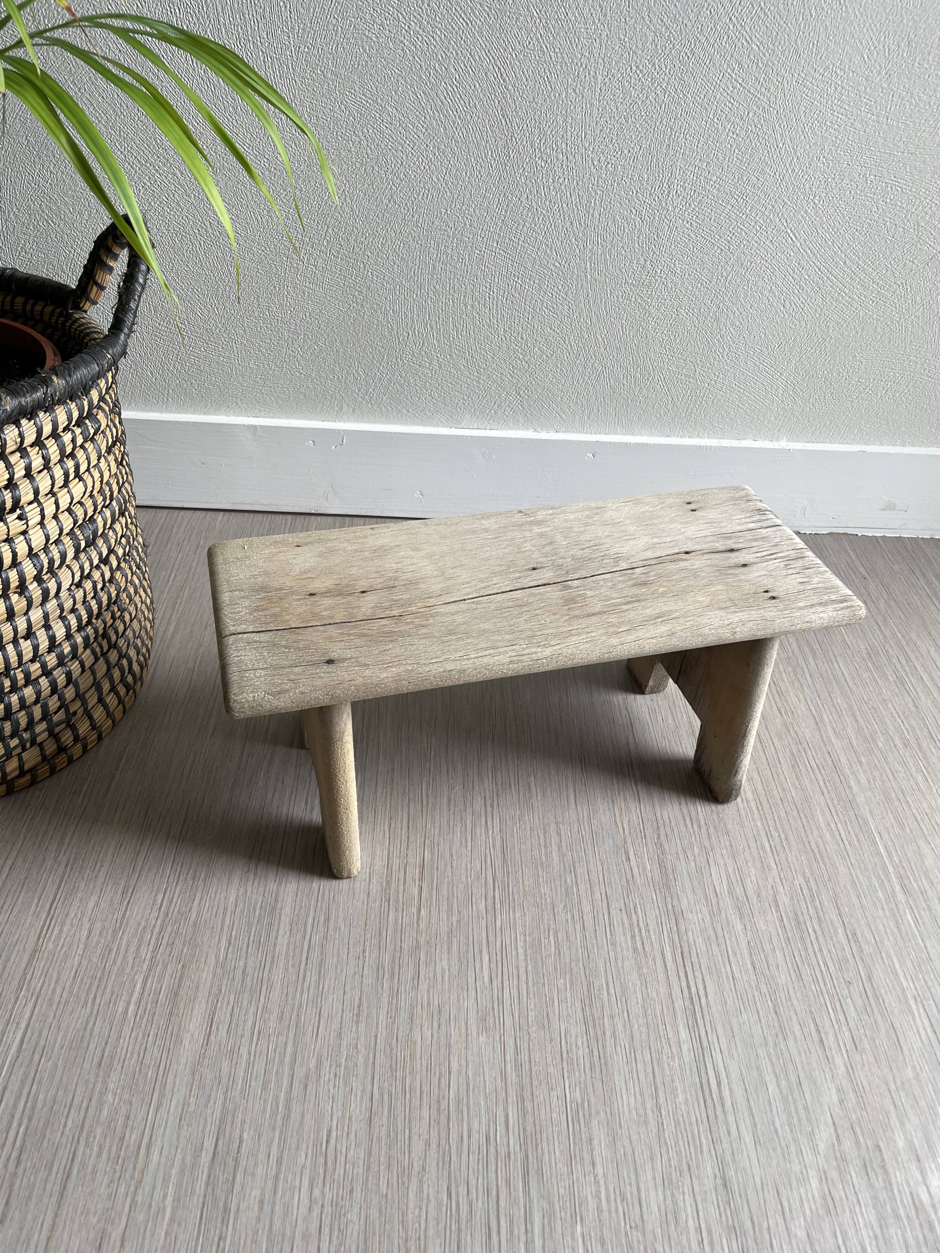 Tabouret banc bois