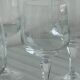6 white wine glasses in chiseled crystal with floral motifs Matignon model.