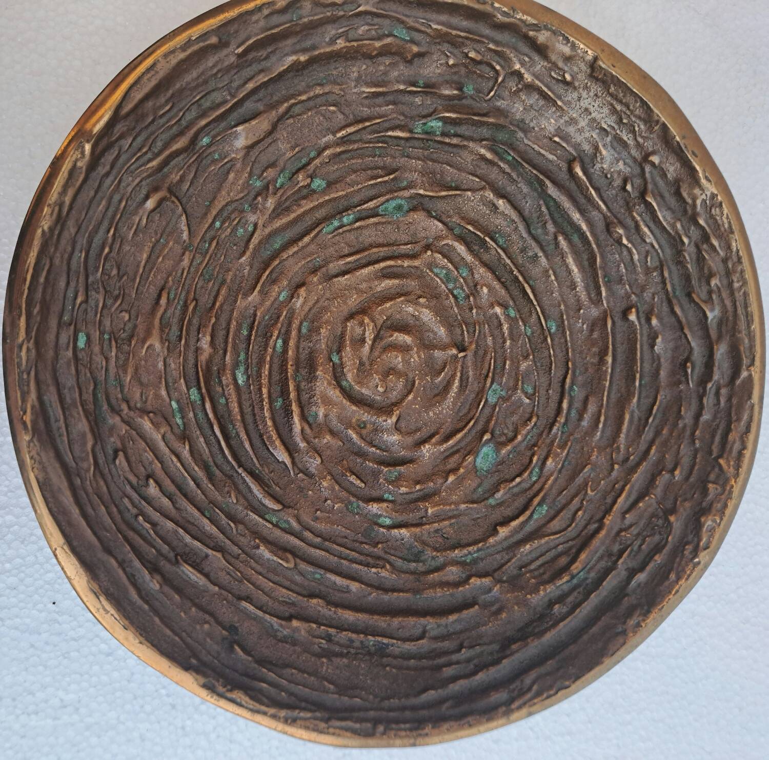 Brutalist bronze cup horst dalbeck