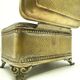 Eclectic sugar bowl, silver-plated brass, Poland, 19th century