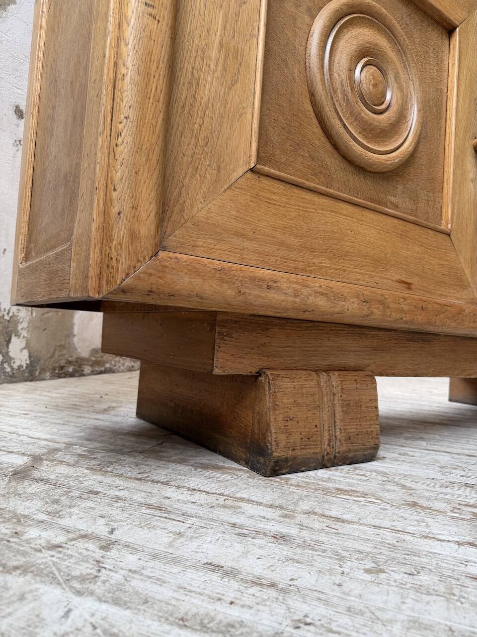 Enfilade storage unit oak Art Deco 1940 Dudouyt