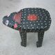 Tabouret depicting a cat