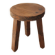 Tabouret bas 3 pieds carrés