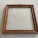 Small old square wooden frame 14x14cm