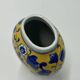 Yellow Chinese vase with blue patterns, 19th century