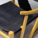 Piero Palange - G23 "Hoop" chair in Saddle black leather
