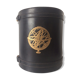 1950 leather paper basket