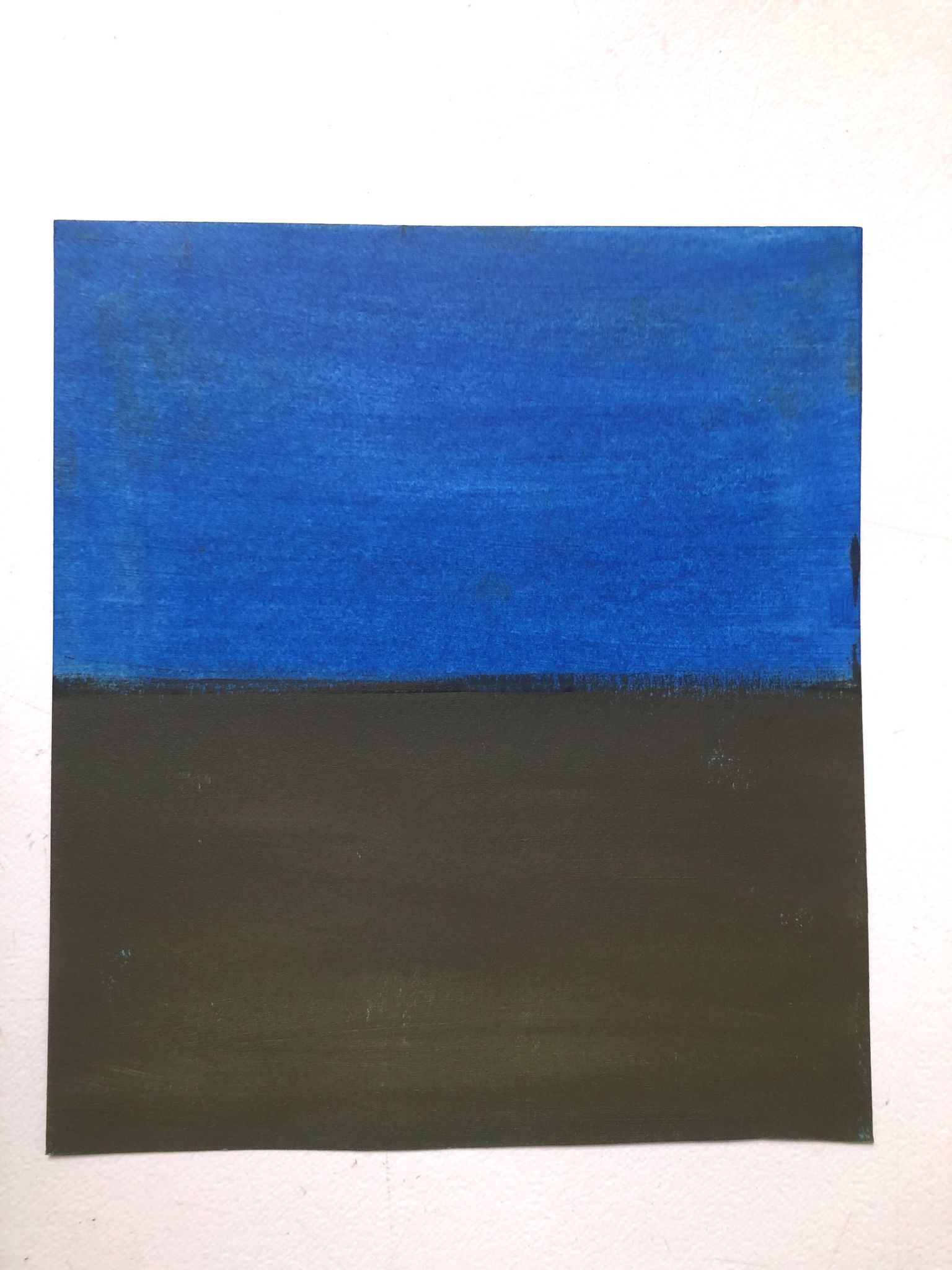 Oil on paper