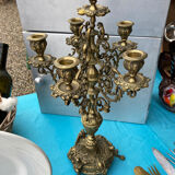 5-spoke bronze chandelier