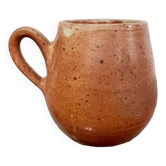 Glazed ceramic vase with handle