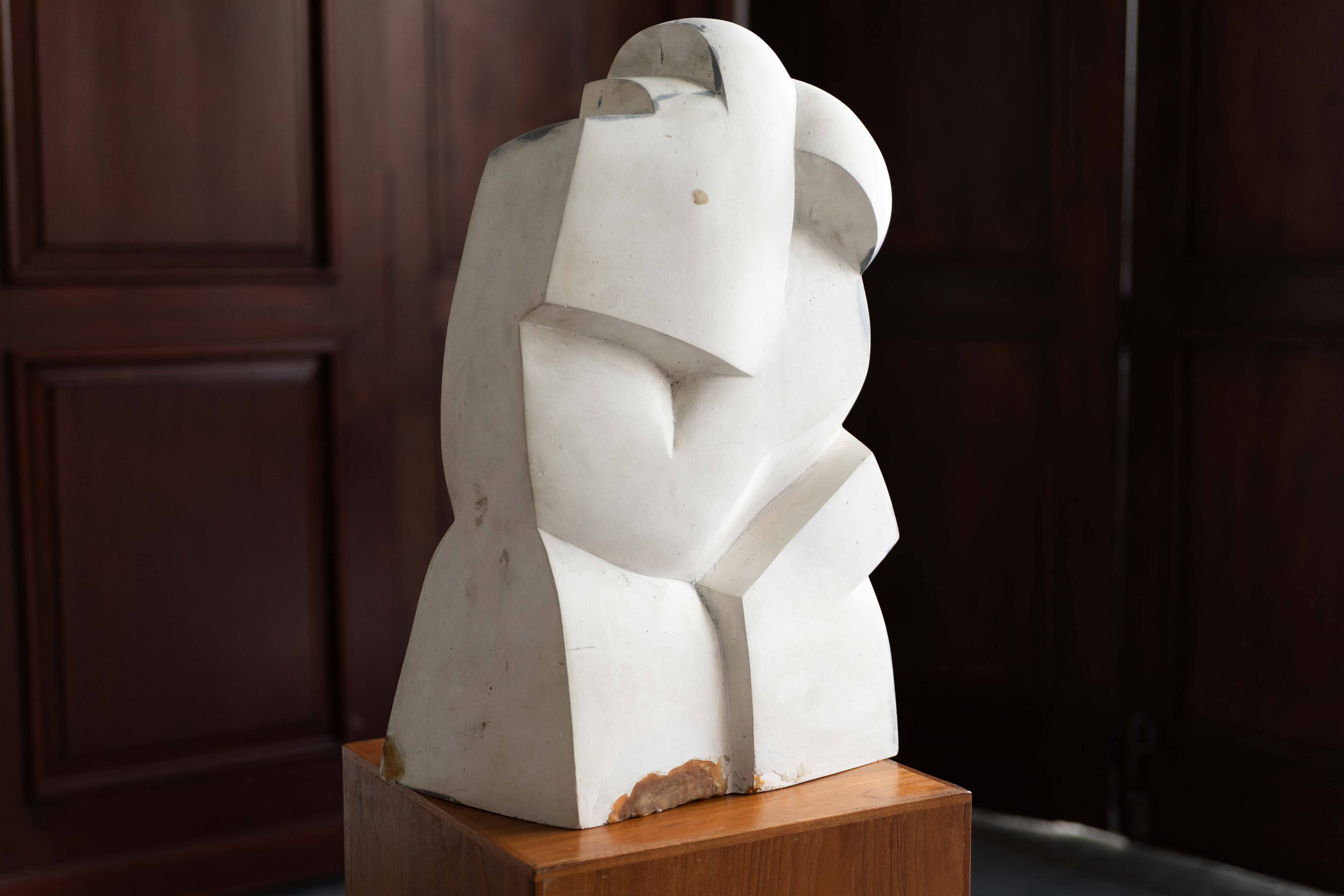 Sculpture 'Then and now' by Pol Spilliaert, Belgium, 2001-2003