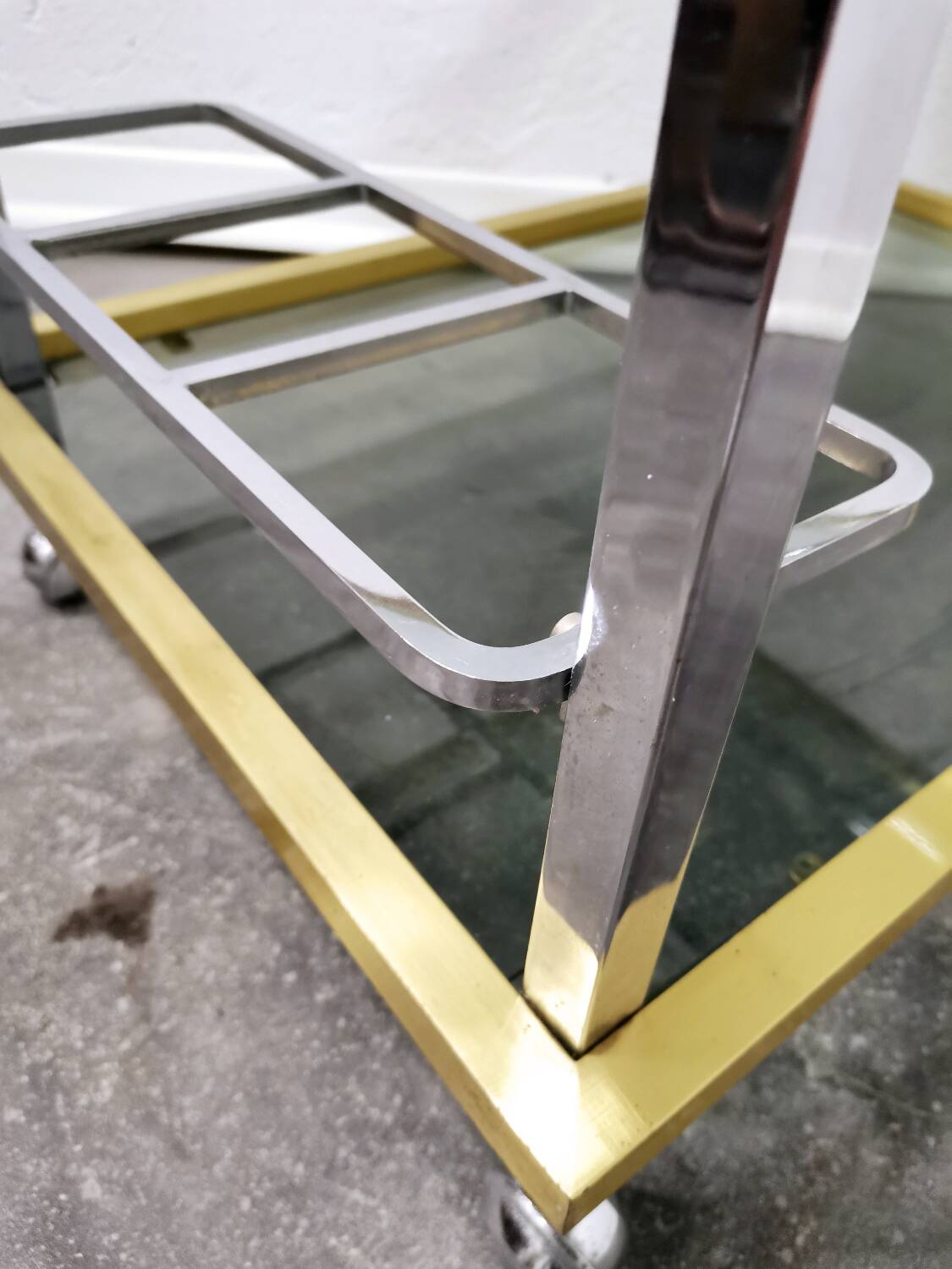 Chariot à bar/chariot des années 1980 en Italie