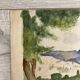 Aquarelle paysage vintage