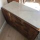 Commode plateau marbre beige  style art deco