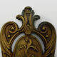 Old bronze wall lamp with 2 candles, years 50/60