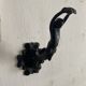 Antique cast iron coat hook with swimmer and shell basin.