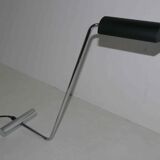 Italian design lamp 80's chrome and steel