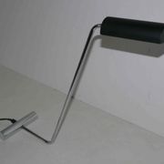 Lampe design italien années 80's chrome et acier
