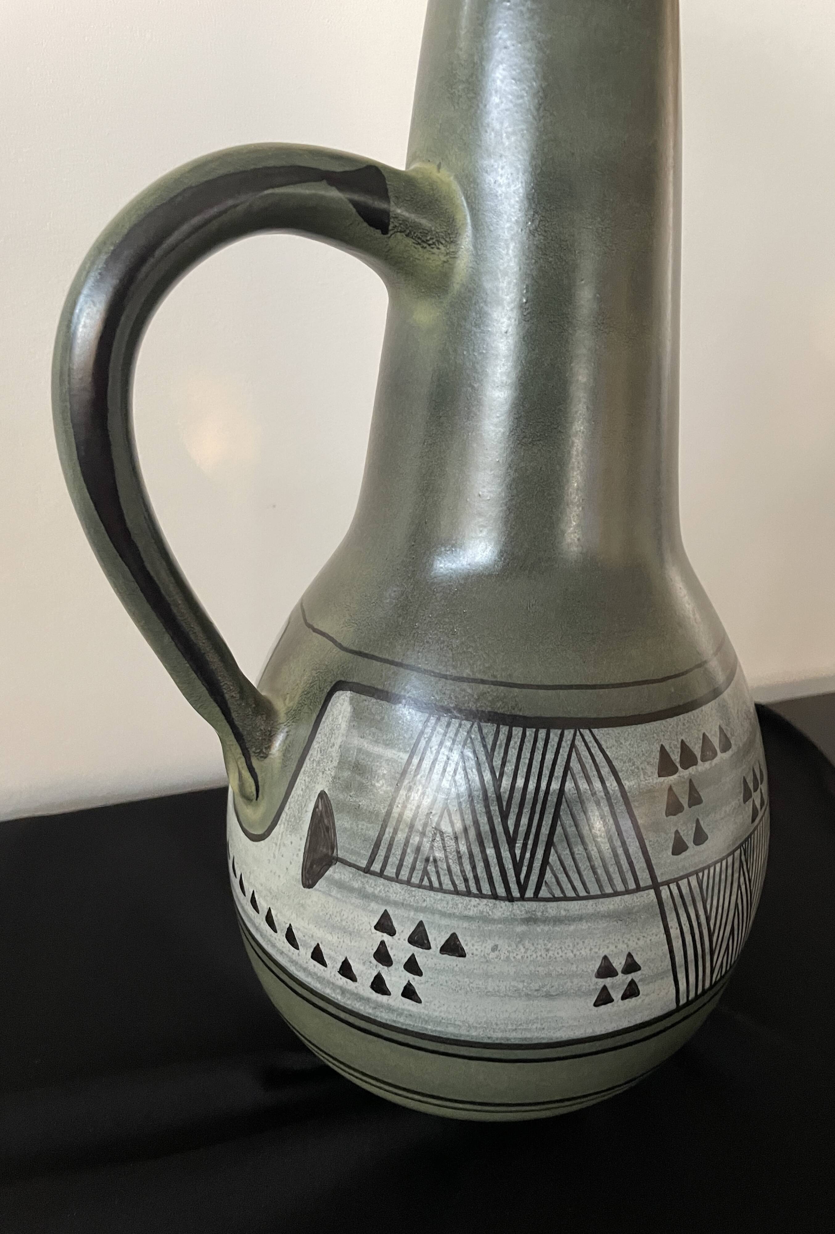 Large Fernand Elchinger vase 48.5 cm