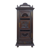 Bonnetière Armoire style Breton en bois naturel