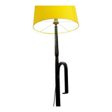 Lampadaire moderniste en fer battu, 1960