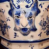 Large cache pot in Nevers earthenware