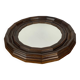 Small octagonal wooden mirror in neo-Renaissance / neo-Gothic style