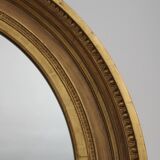 Mirror antique medallion gilded with gold leaf