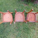 6 sanded bistro chairs